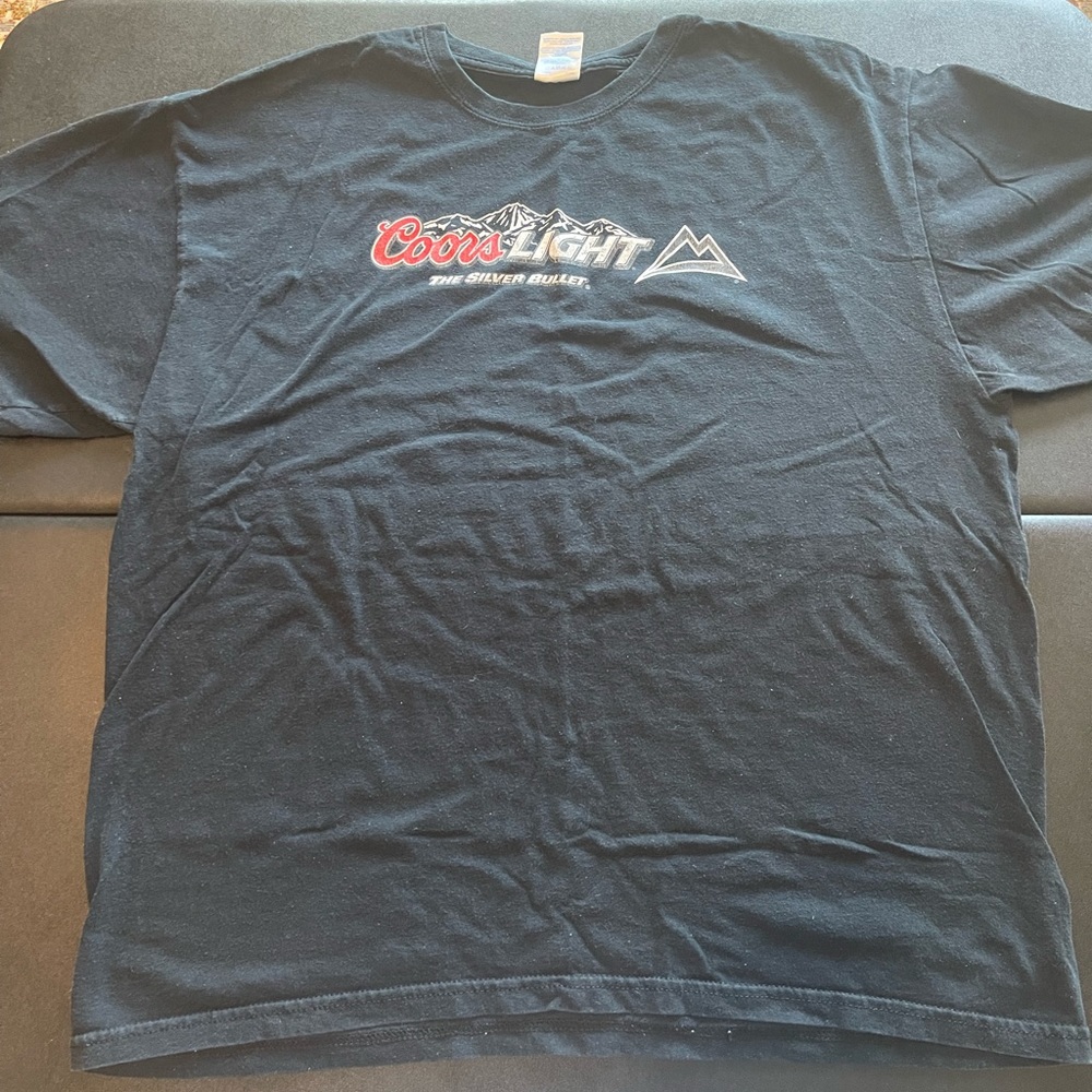 Coors Light The Silver Bullet Staff Black Cotton XL